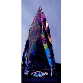 Crystal Rainbow Dome Steeple Paper Weight (4
