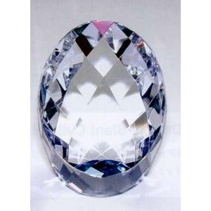 Crystal Rainbow Faceted Egg Paper Weight (2