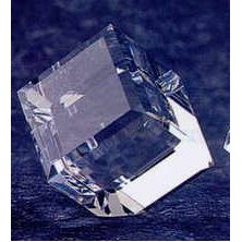 Crystal Standing Cube Paper Weight (2