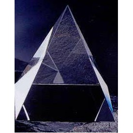 Crystal Pyramid Paper Weight (1-3/16"x1-5/16")