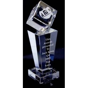 Cube Tower Crystal Award (9 1/2