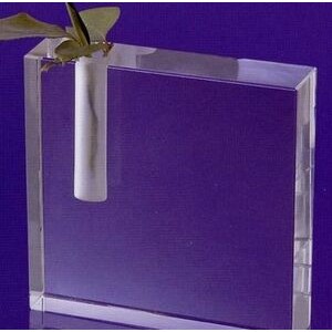 Optical Crystal Plain Bud Vase w/ Side Hole