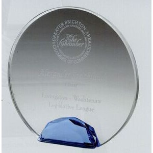 Medium Jeweled Halo Optical Crystal Award