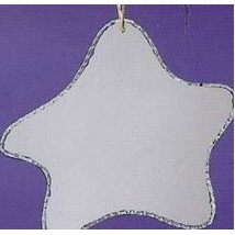 Star Xmas Mirror Ornament (4 3/4"x5"x3/16")
