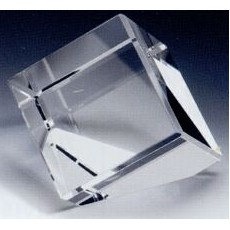 Large Cube Paperweight w/ Triangle Bottom
