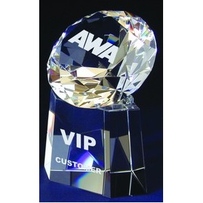 Crystal Diamond Paper Weight with Base (4