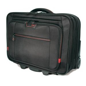 Professional Rolling Laptop Case - 17.3" - Black