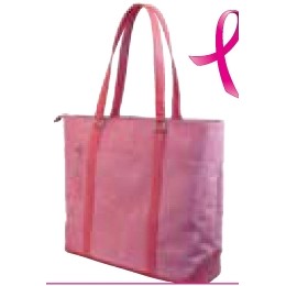 Pink Faux-Suede Tote