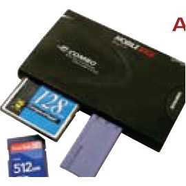 All-In-One USB 2.0 Card Reader & 3-Port Hub