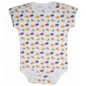One Piece Printed Bodysuit with Shoulder Snaps