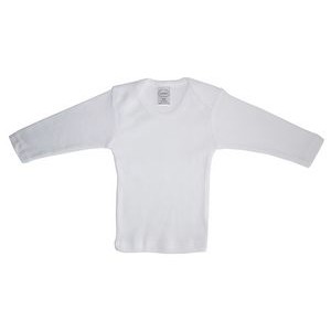 White Interlock Long Sleeve Lap T-Shirt