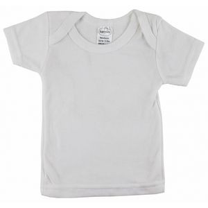 Micro Fiber White Short Sleeve Lap T-Shirt