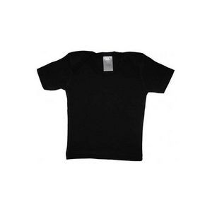Interlock Short Sleeve Black Lap T-Shirt