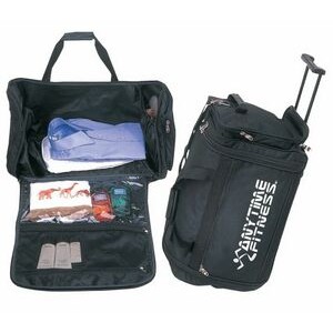 Large Wide Opening Rolling Duffel Bag