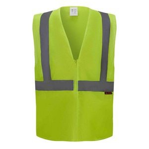 3C Products Safety Neon Green/Yellow Vest ANSI Class 2