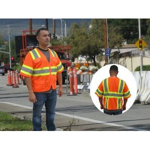 3C Products ANSI/ISEA 107-2015 3M Class 3 Safety Vest With Pockets