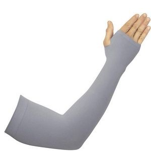 Ultra Cooling Grey UV Protection Anti Bacterial Grey Arm Sleeve with Thumb Hole