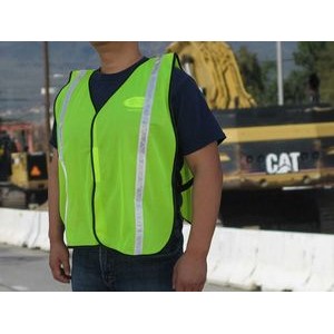 Economy Polyester Solid Mesh Safety Vest w/Non ANSI