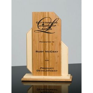 GEO: EcoEdge Laser Bamboo Desk Award (7" x 9½")