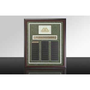 HALL OF FAME: Large Wall Perpetual w/Rosewood Frame