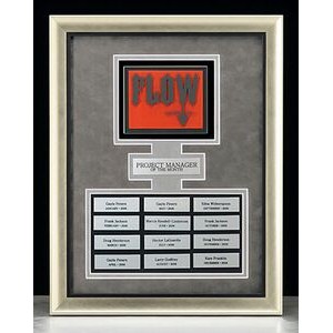 HALL OF FAME: Large Perpetual Award w/Wood Frame