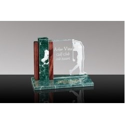 LINKS: Glass Desk Award w/Lady Golfer