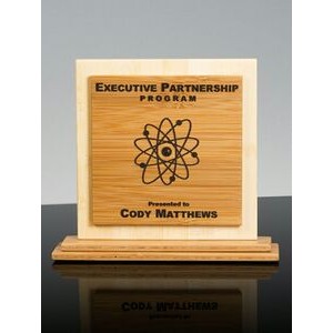 GEO: EcoEdge Laser Bamboo Desk Award (7½" x 6½")