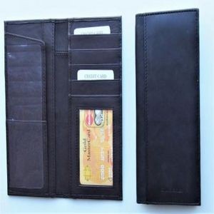 Leather Checkbook Wallet Organizer