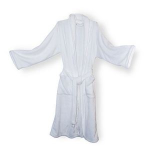 100% Polyester Mink Touch Robes Shaw Collar, 2 Front Pockets And 100% Polyester Mink Touch Robe