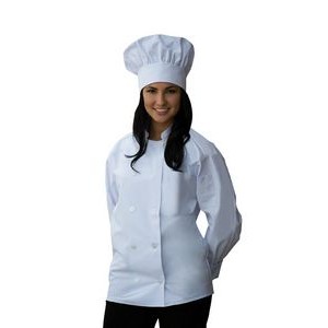 Long Sleeve Chef Coat with Chest Pocket & Sleeve Pocket
