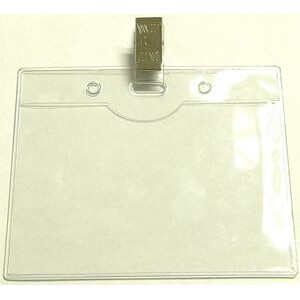 Clear Vinyl Badge Holder w/ Removable Clip (4