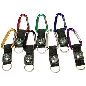 Large Size 7 Cm Carabiner with Compass