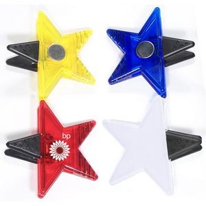 Jumbo Size Star Magnetic Memo Clip w/Strong Grip