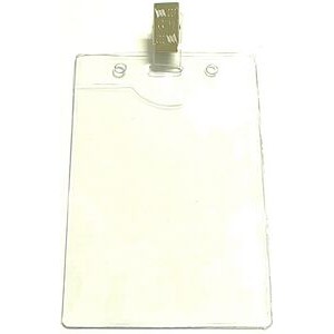 Clear Vinyl Badge Holder w/ Removable Clip (3