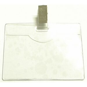 Clear Vinyl Badge Holder w/ Removable Clip (3.25