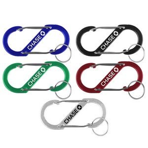 S Shaped Carabiner with Key Ring