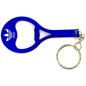 Tennis Racket Shape Bottle Opener w/Key Chain
