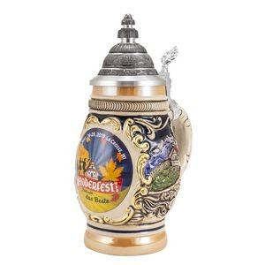 0.5L Barrel Stein with Lid
