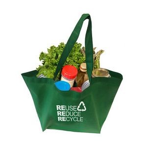 Reusable Non-Woven Budget Shopper Tote Bag - 20" W x 13" H x 8" D