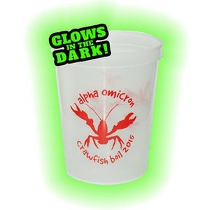 16 Oz. Glow In The Dark Smooth Wall Stadium Cups