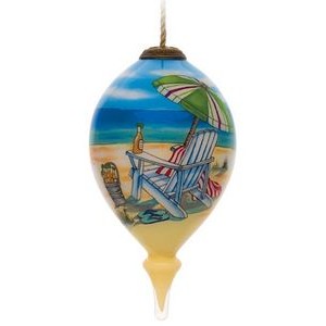 5 O'Clock Beach Glass Ornament - Simple Artwork