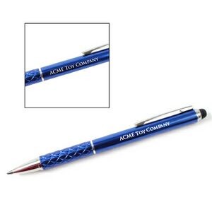 Blue Twirl Touch & Stylus Pen