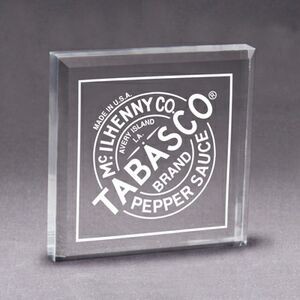 Acrylic Square Paperweight