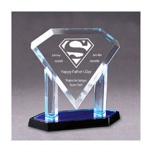 Acrylic Diamond Plaque Award Mirror - 10.75" x 10.75"