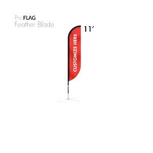 Feather Blade Flag- Custom Mirror Image