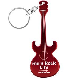 Acoustic Guitar Key Chain w/Bottle Opener