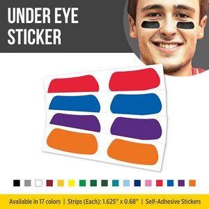 Solid Colored Under Eye Sport Strips - (athletic eye black)