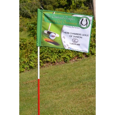 Windless Double Sided Golf Pin Flag