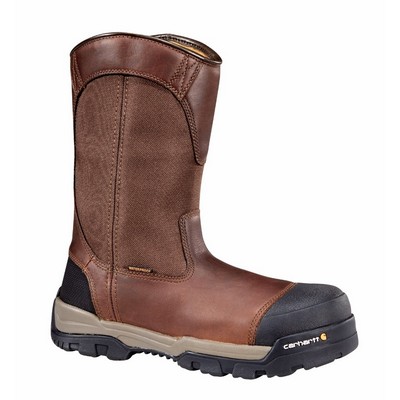 10" Carhartt® Men's Brown Ground Force Composite Toe Waterproof Pull On Work Boots