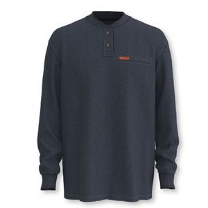 Wrangler® Men's Castle Rock Gray Henley Sweatshirt